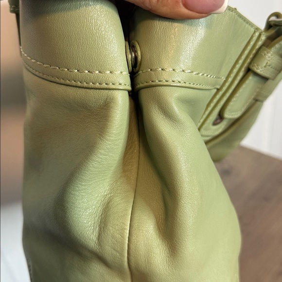 Vintage Coach Light Olive Avocado Green Soho Hamptons Shoulder Bag f13732 - Picture 5 of 7